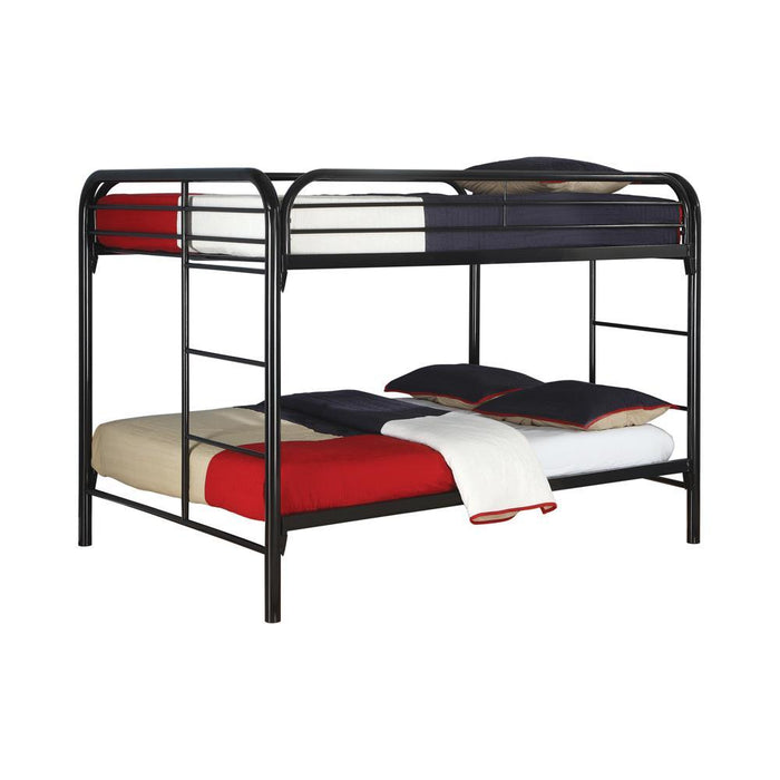 Morgan Full Over Full Bunk Bed Black - Evans Furniture (CO)