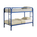 Morgan Twin Over Twin Bunk Bed Blue - Evans Furniture (CO)