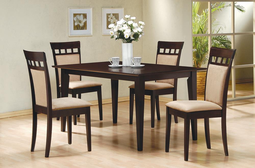 Gabriel Rectangular Dining Table Cappuccino - Evans Furniture (CO)