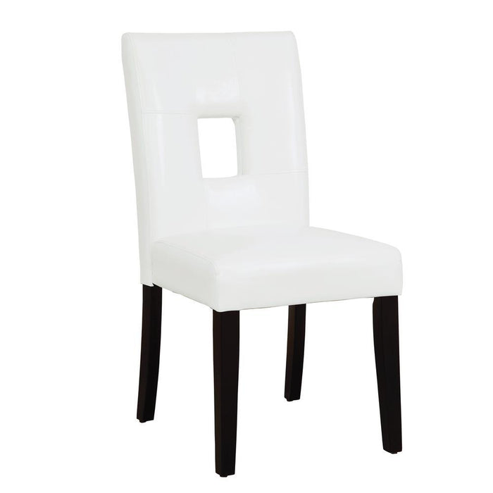 Shannon Open Back Upholstered Dining Chairs White (Set of 2) - Evans Furniture (CO)