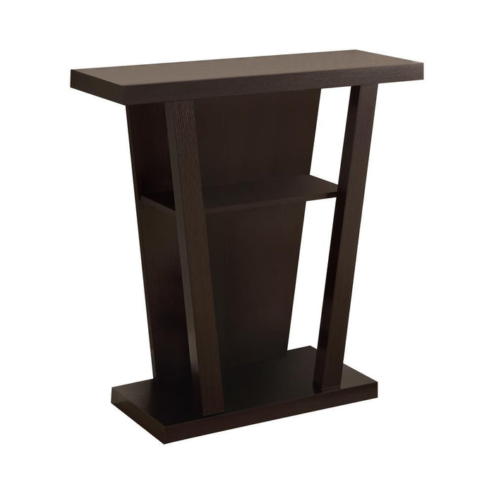 Evanna 2-shelf Console Table Cappuccino - Evans Furniture (CO)