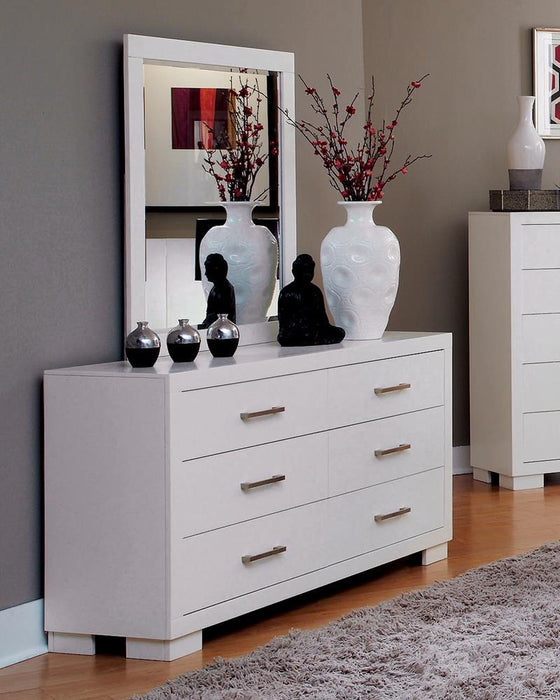Jessica 6-drawer Dresser White - Evans Furniture (CO)