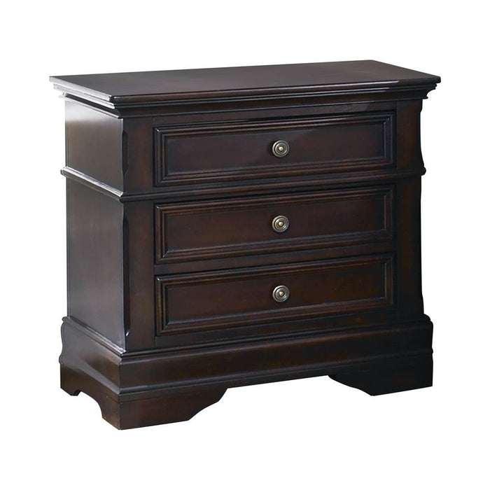 Cambridge 3-drawer Rectangular Nightstand Cappuccino - Evans Furniture (CO)