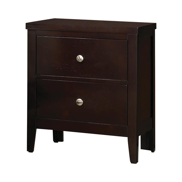 Carlton 2-drawer Rectangular Nightstand Cappuccino - Evans Furniture (CO)