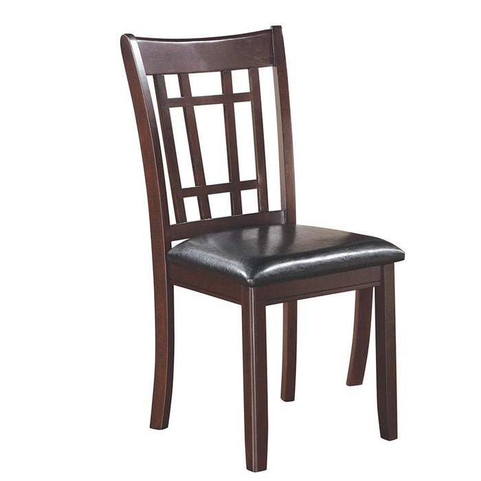 Lavon Padded Dining Side Chairs Espresso and Black (Set of 2) - Evans Furniture (CO)