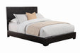 Conner Twin Upholstered Panel Bed Black - Evans Furniture (CO)