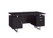 Lawtey Rectangular Storage Office Desk Cappuccino - Evans Furniture (CO)