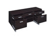 Lawtey 5-drawer Credenza with Adjustable Shelf Cappuccino - Evans Furniture (CO)