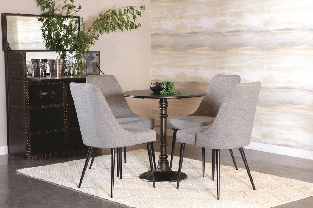 Oswego Round Bistro Dining Table Bronze - Evans Furniture (CO)
