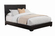 Conner Full Upholstered Panel Bed Black - Evans Furniture (CO)
