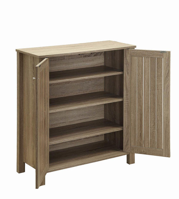 Marisa 4-shelf Shoe Cabinet Dark Taupe - Evans Furniture (CO)