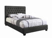 Chloe Tufted Upholstered Full Bed Charcoal - Evans Furniture (CO)