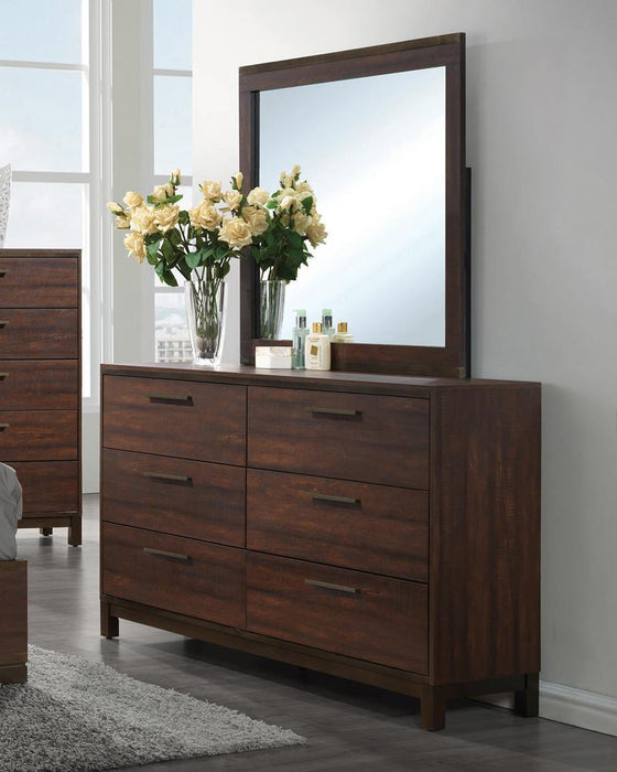 Edmonton 6-drawer Dresser Rustic Tobacco - Evans Furniture (CO)