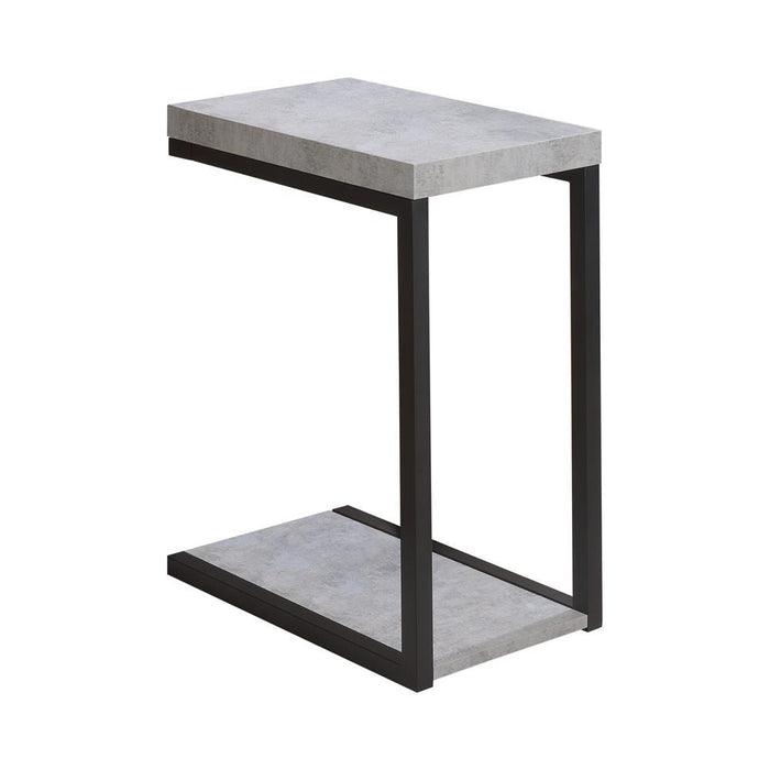 Beck Accent Table Cement and Black - Evans Furniture (CO)