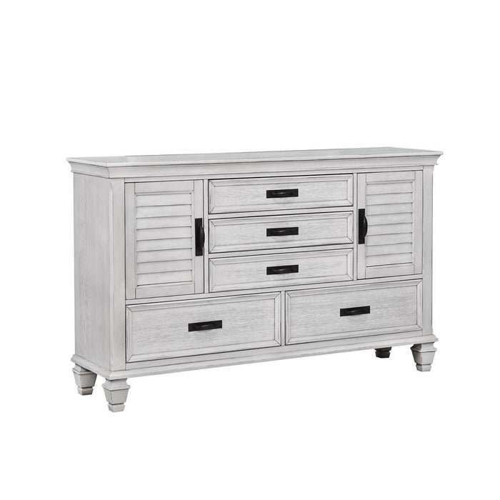 Franco 5-drawer Dresser Antique White