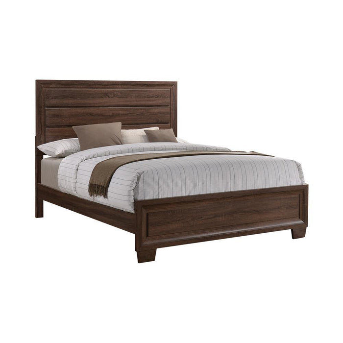 Brandon Queen Panel Bed Medium Warm Brown - Evans Furniture (CO)