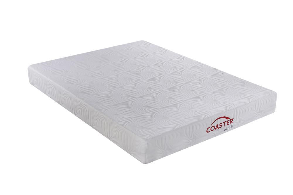 Keegan Twin Long Memory Foam Mattress White - Evans Furniture (CO)