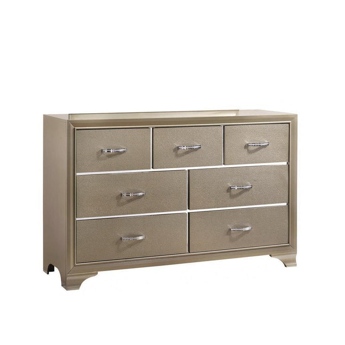 Beaumont 7-drawer Rectangular Dresser Champagne - Evans Furniture (CO)