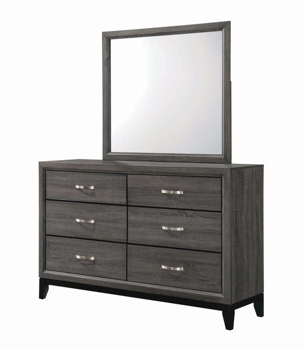 Watson Dresser Mirror Grey Oak - Evans Furniture (CO)