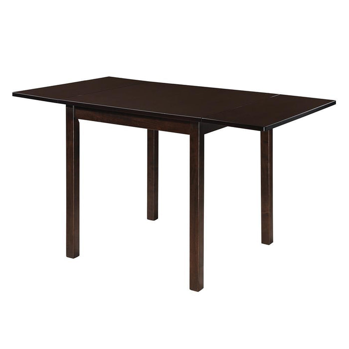 Kelso Rectangular Dining Table with Drop Leaf Cappuccino - Evans Furniture (CO)