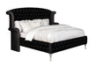Deanna Eastern King Tufted Upholstered Bed Black - Evans Furniture (CO)