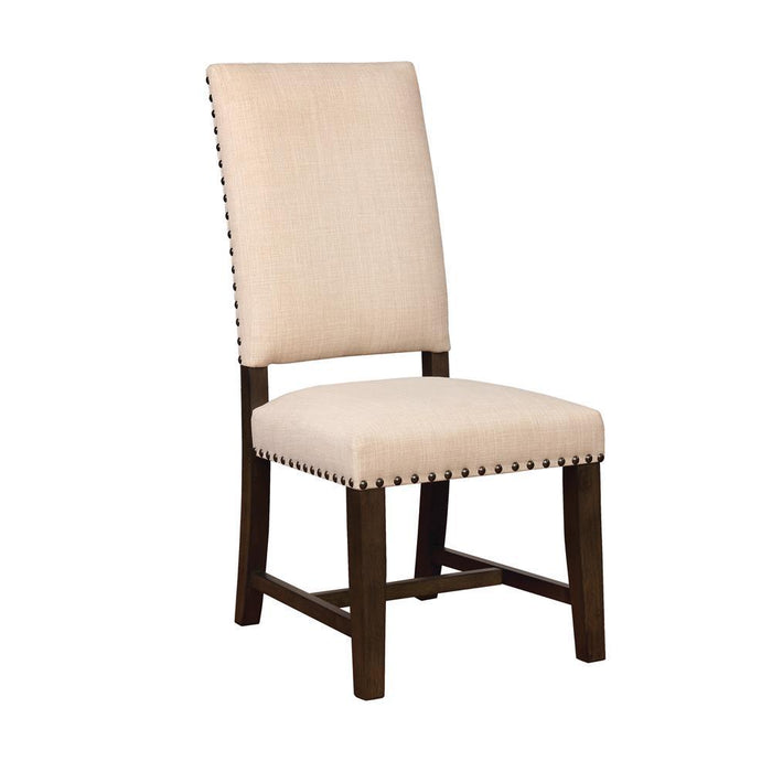 Twain Upholstered Side Chairs Beige (Set of 2) - Evans Furniture (CO)