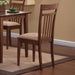 Robles 5-piece Dining Set Chestnut and Tan - Evans Furniture (CO)