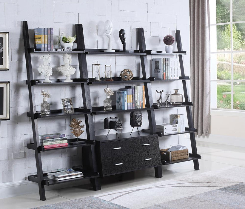 Colella 4-drawer Storage Bookcase Cappuccino - Evans Furniture (CO)