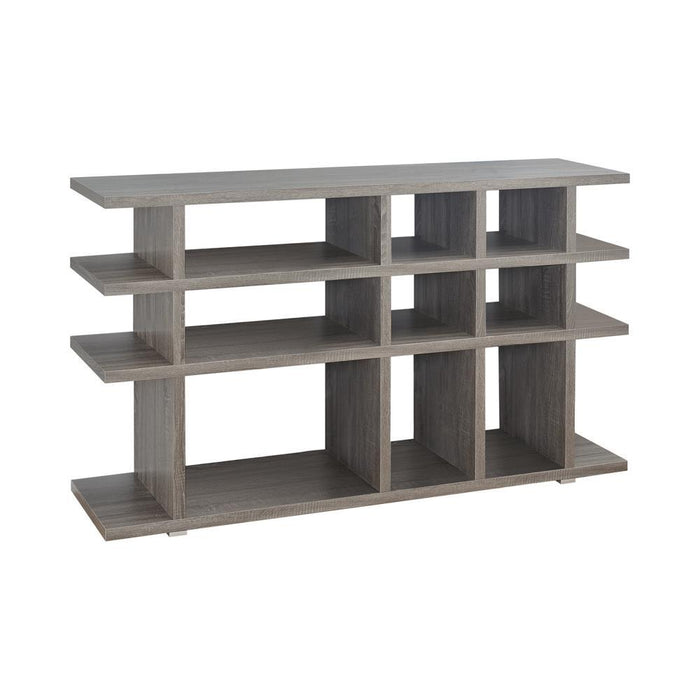 Santos 3-tier Bookcase Weathered Grey - Evans Furniture (CO)