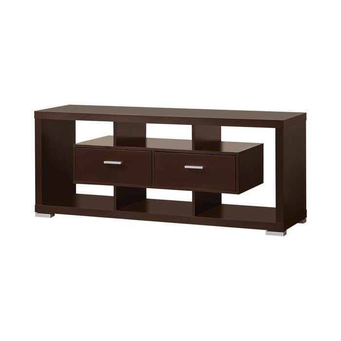 Darien 2-drawer Rectangular TV Console Cappuccino - Evans Furniture (CO)