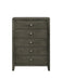 Serenity 5-drawer Chest Mod Grey - Evans Furniture (CO)
