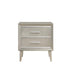 Ramon 2-drawer Nightstand Metallic Sterling - Evans Furniture (CO)