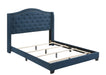 Sonoma Full Camel Headboard Bed with Nailhead Trim Blue - Evans Furniture (CO)
