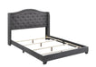 Sonoma Camel Back Queen Bed Grey - Evans Furniture (CO)