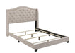 Sonoma Camel Back Queen Bed Beige - Evans Furniture (CO)