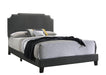 Tamarac Upholstered Nailhead Full Bed Grey - Evans Furniture (CO)