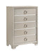 Salford 5-drawer Chest Metallic Sterling - Evans Furniture (CO)