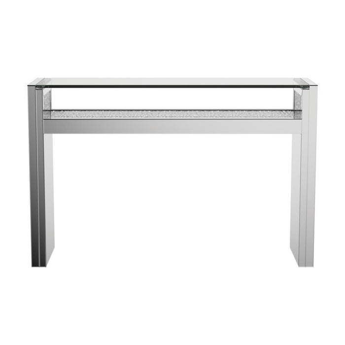 Edna 1-shelf Console Table Silver - Evans Furniture (CO)