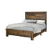 Sidney Eastern King Panel Bed Rustic Pine - Evans Furniture (CO)