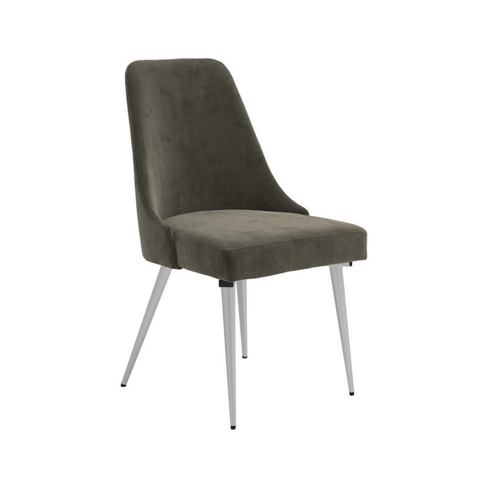 Cabianca Curved Back Side Chairs Grey (Set of 2) - Evans Furniture (CO)