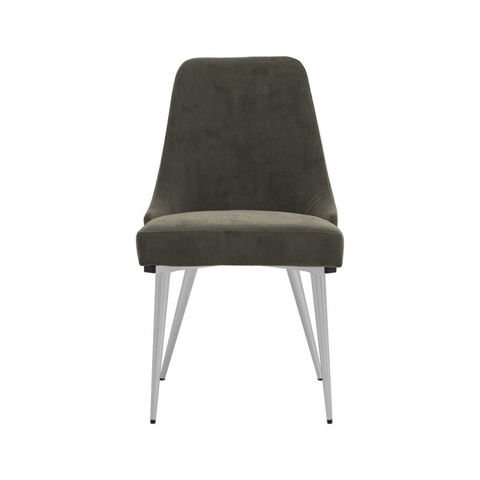 Cabianca Curved Back Side Chairs Grey (Set of 2) - Evans Furniture (CO)