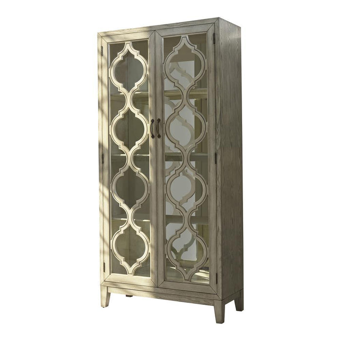 Mckellen 2-door Tall Cabinet Antique White - Evans Furniture (CO)