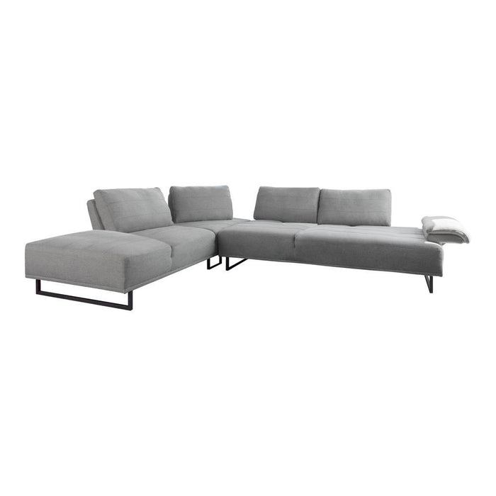 Arden 2-piece Adjustable Back Sectional Taupe - Evans Furniture (CO)