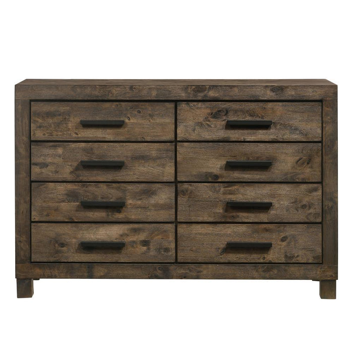 Woodmont 8-drawer Dresser Rustic Golden Brown - Evans Furniture (CO)