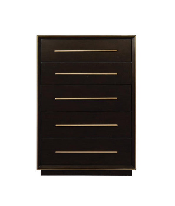 Durango 5-drawer Chest Smoked Peppercorn - Evans Furniture (CO)