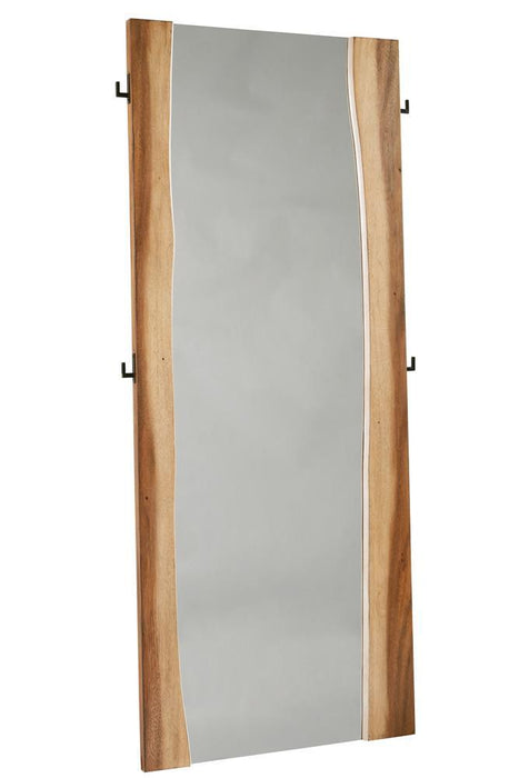 Winslow Standing Mirror Smokey Walnut and Coffee Bean - Evans Furniture (CO)