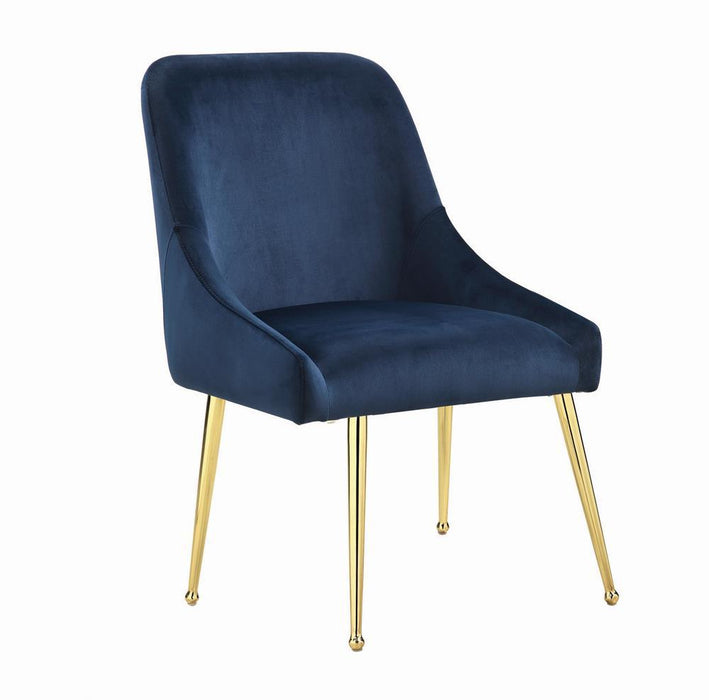 Mayette Side Chairs Dark Ink Blue (Set of 2) - Evans Furniture (CO)
