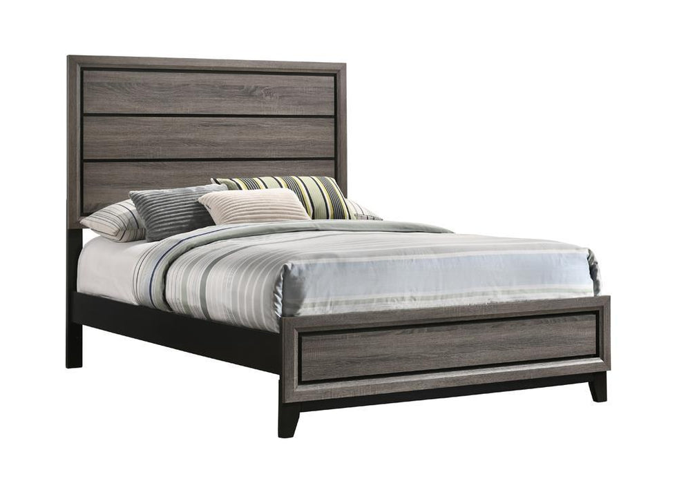 Watson Full Panel Bed Grey Oak