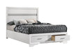 Miranda Full Storage Bed White - Evans Furniture (CO)