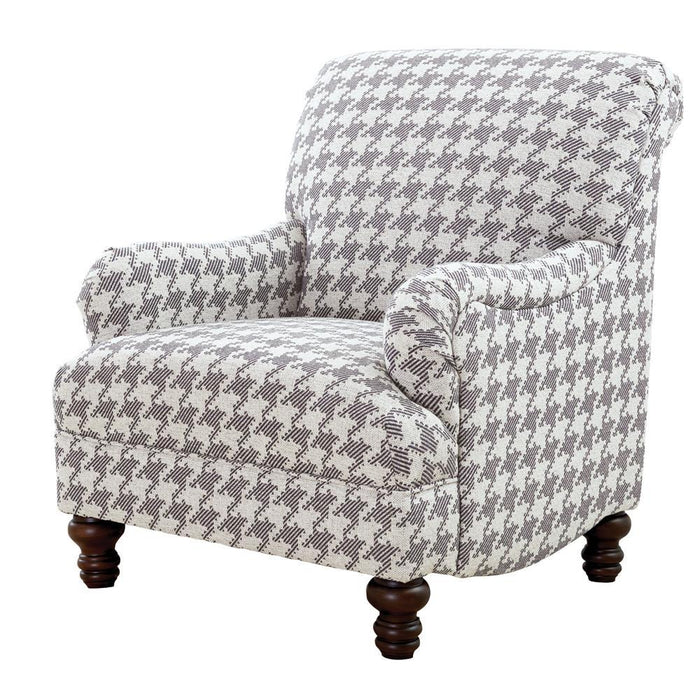 Glenn Upholstered Accent Chair Grey - Evans Furniture (CO)